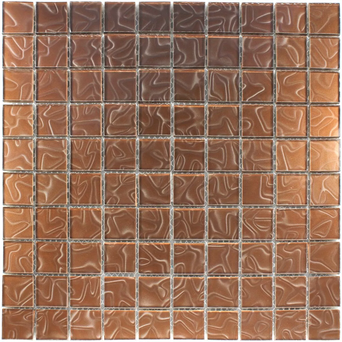 Sample Mosaic Tiles Glass Calypso Brown