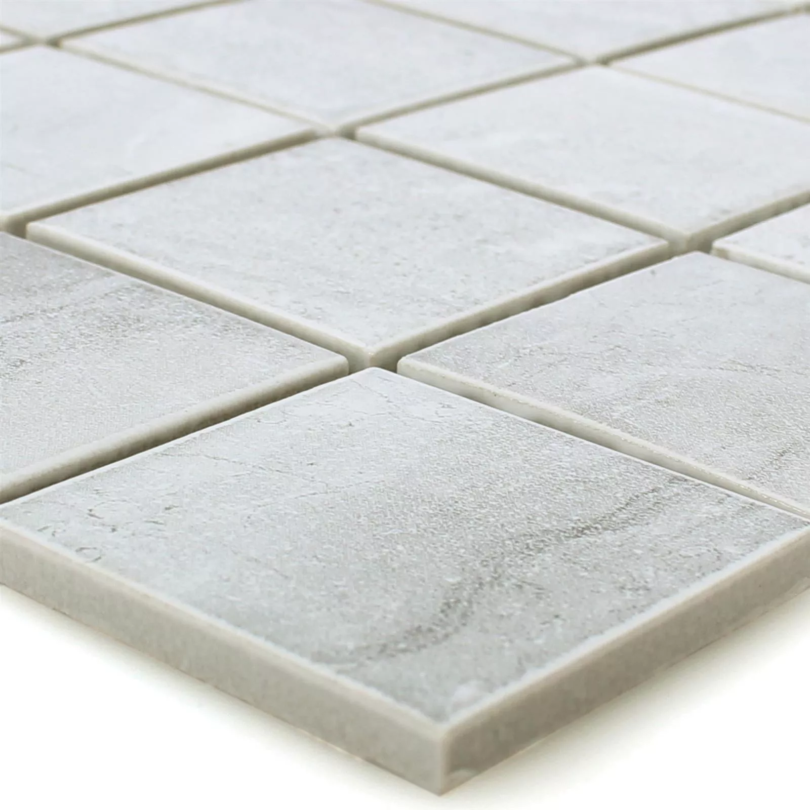 Sample Ceramic Beton Optic Mosaic Tiles Shepherd Grey