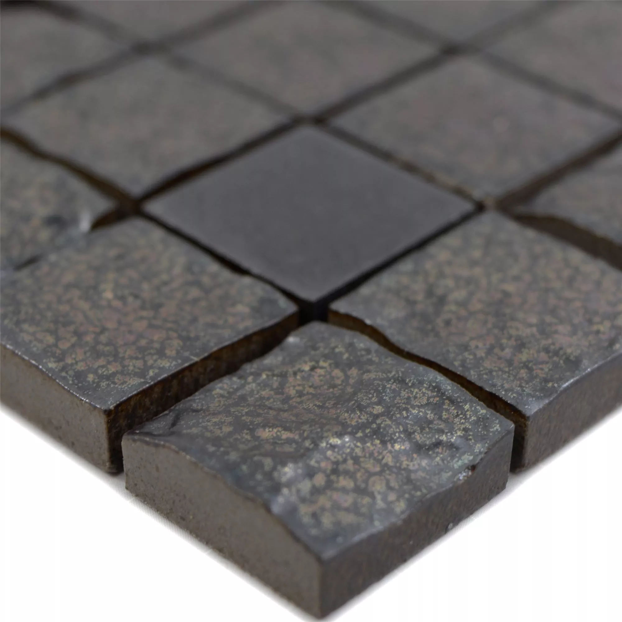 Ceramic Mosaic Tiles Veronica 3D Black Mat
