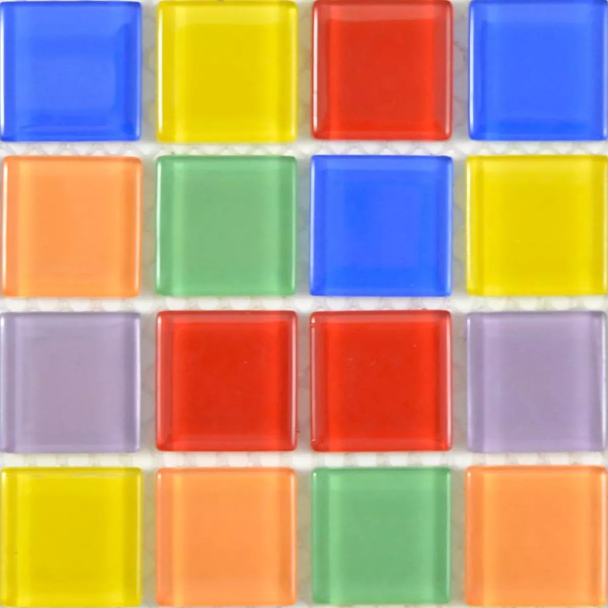 Sample Glass Mosaic Tiles Ararat Colored Mix