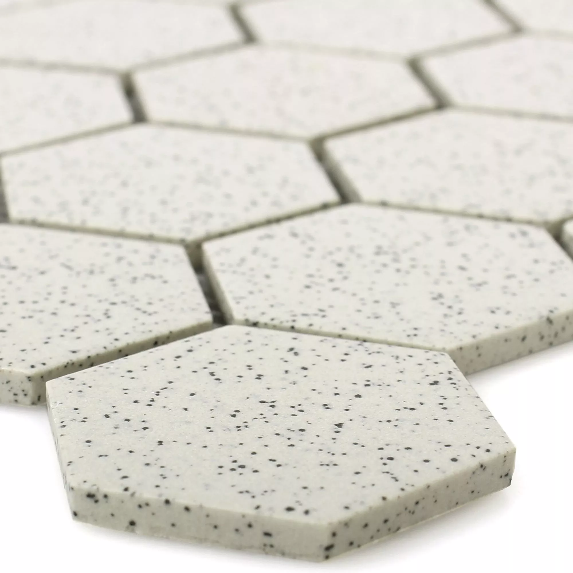 Ceramic Mosaic Tiles Luanda Beige Hexagon 51