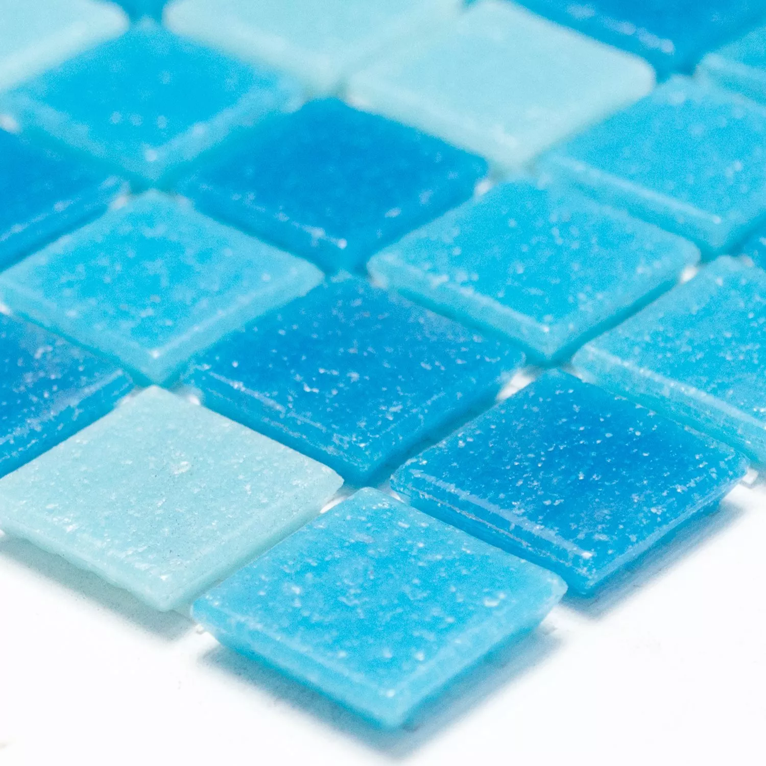 Mosaic Tiles Glass Blue Mix Mosaic Tiles Glass Blue Mix