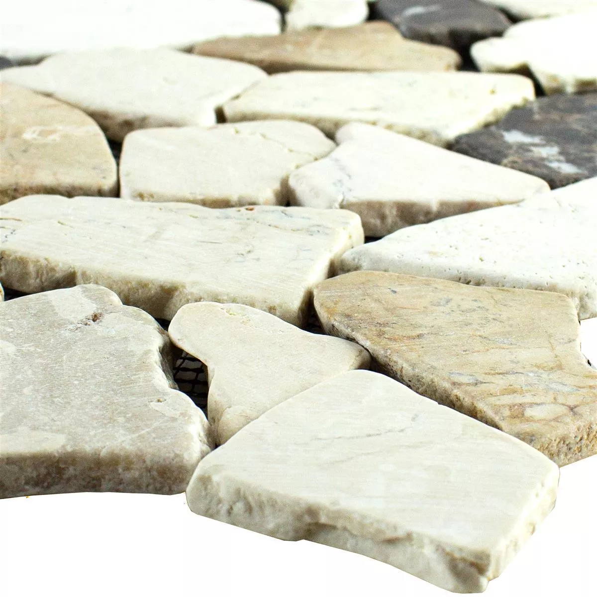 Marble Broken Natural Stone Tiles Poseidon Castanao Cream
