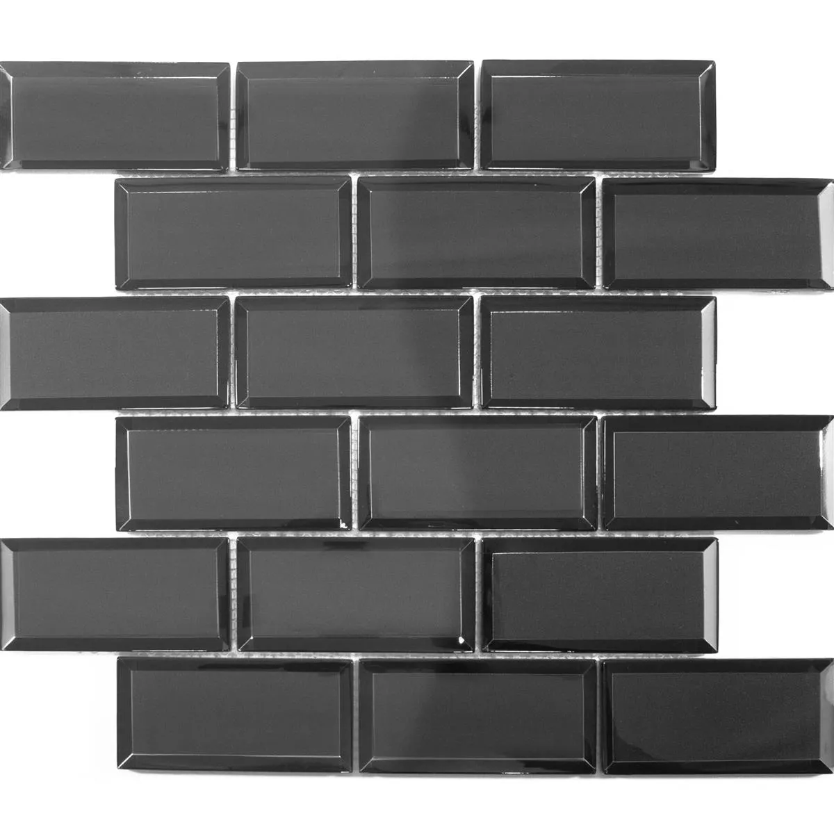 Glass Mosaic Tiles San Marino Anthracite