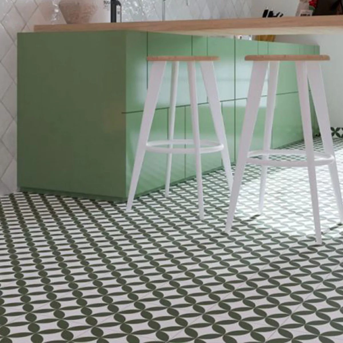 Porcelain Stoneware Tiles Florentino Green 22,5x22,5cm