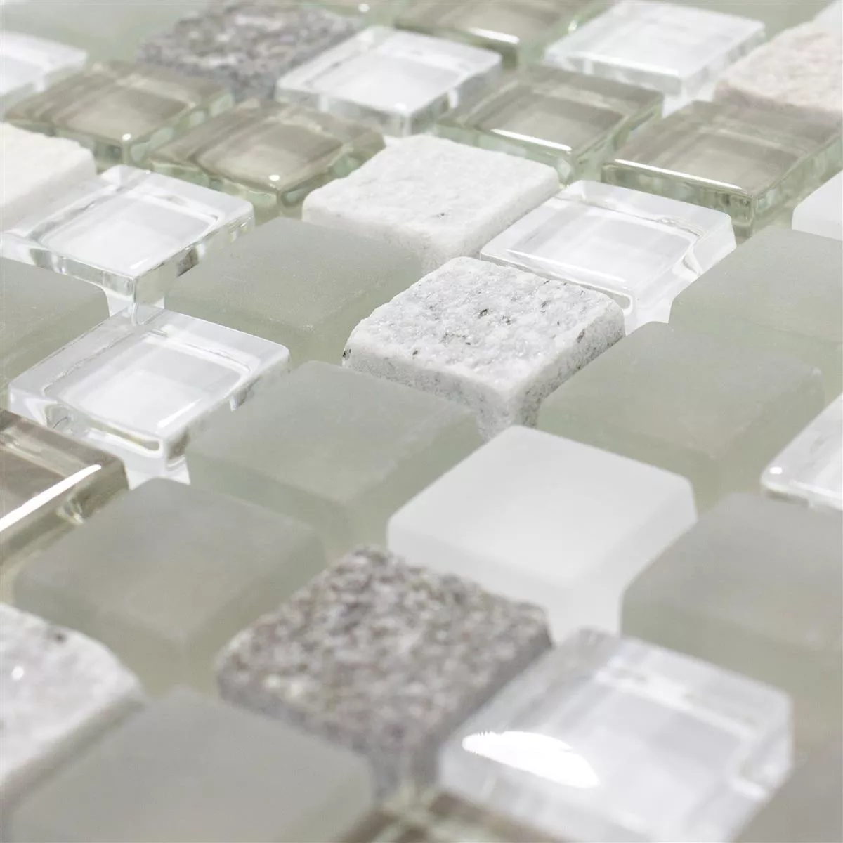 Sample Glass Mosaic Tiles Delicias Glass Natural Stone Mix