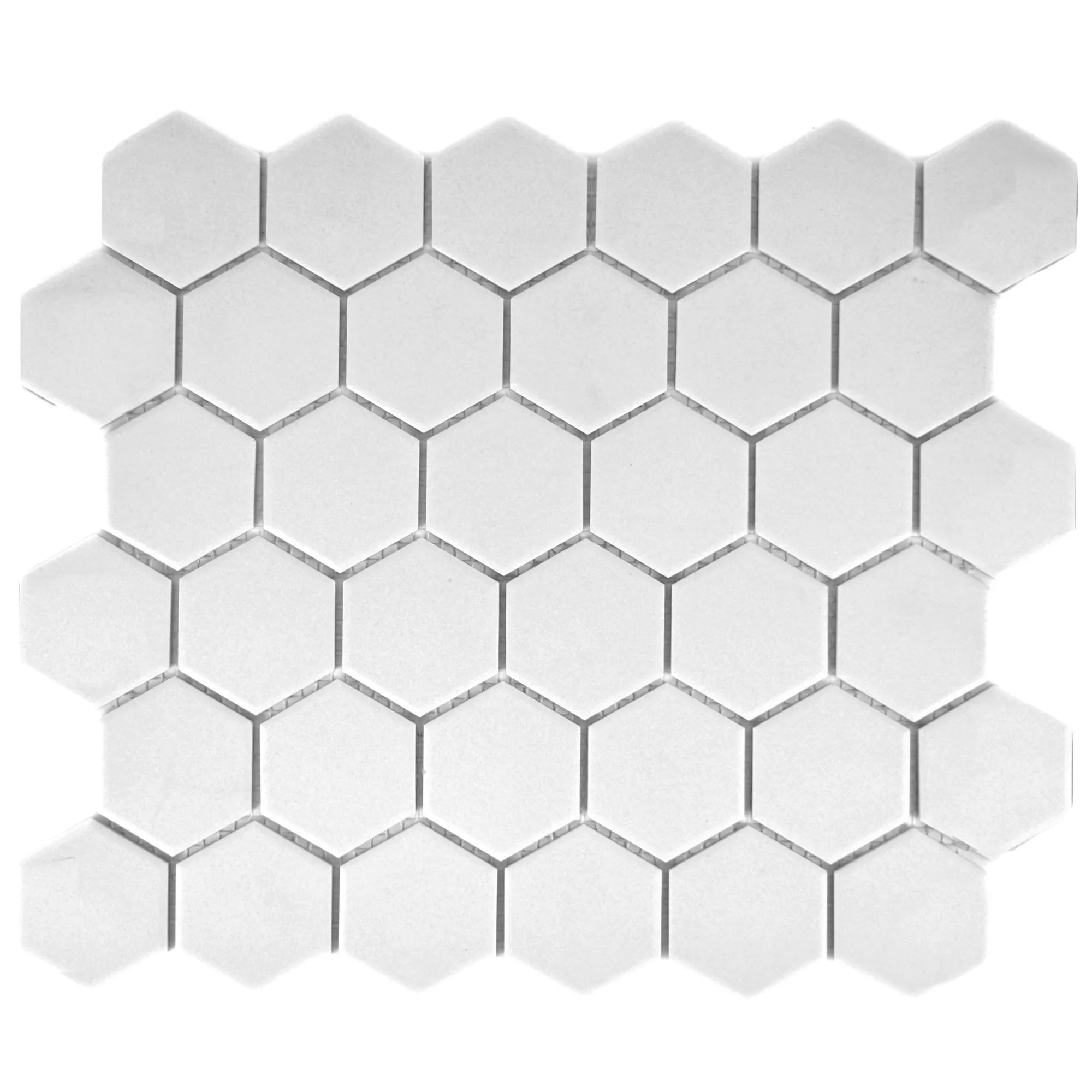 Sample Ceramic Mosaic Tiles Begomil Unglazed White