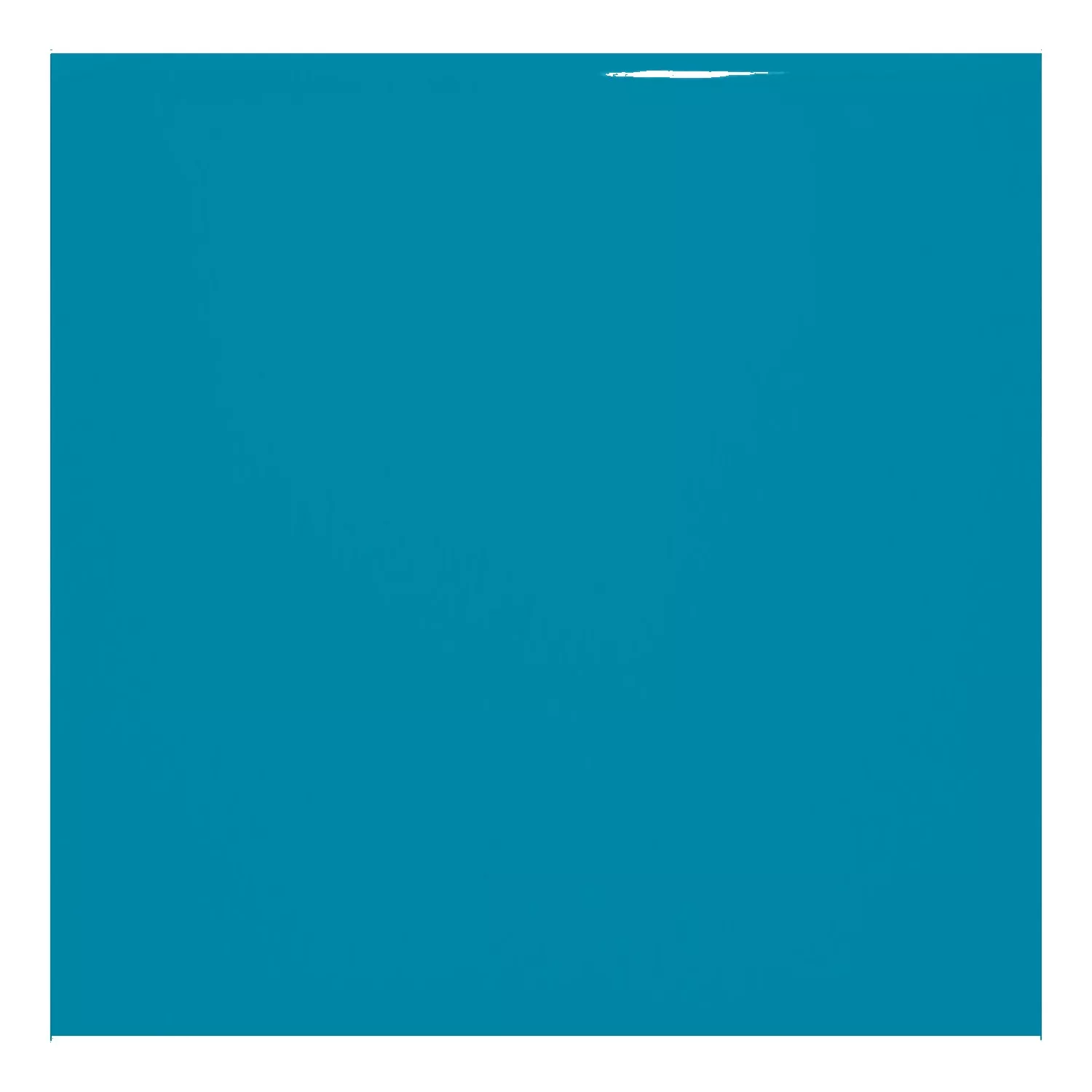 Metro tile Cyan Glossy 10x10 cm Without Facet Freyburg Aqua Blue