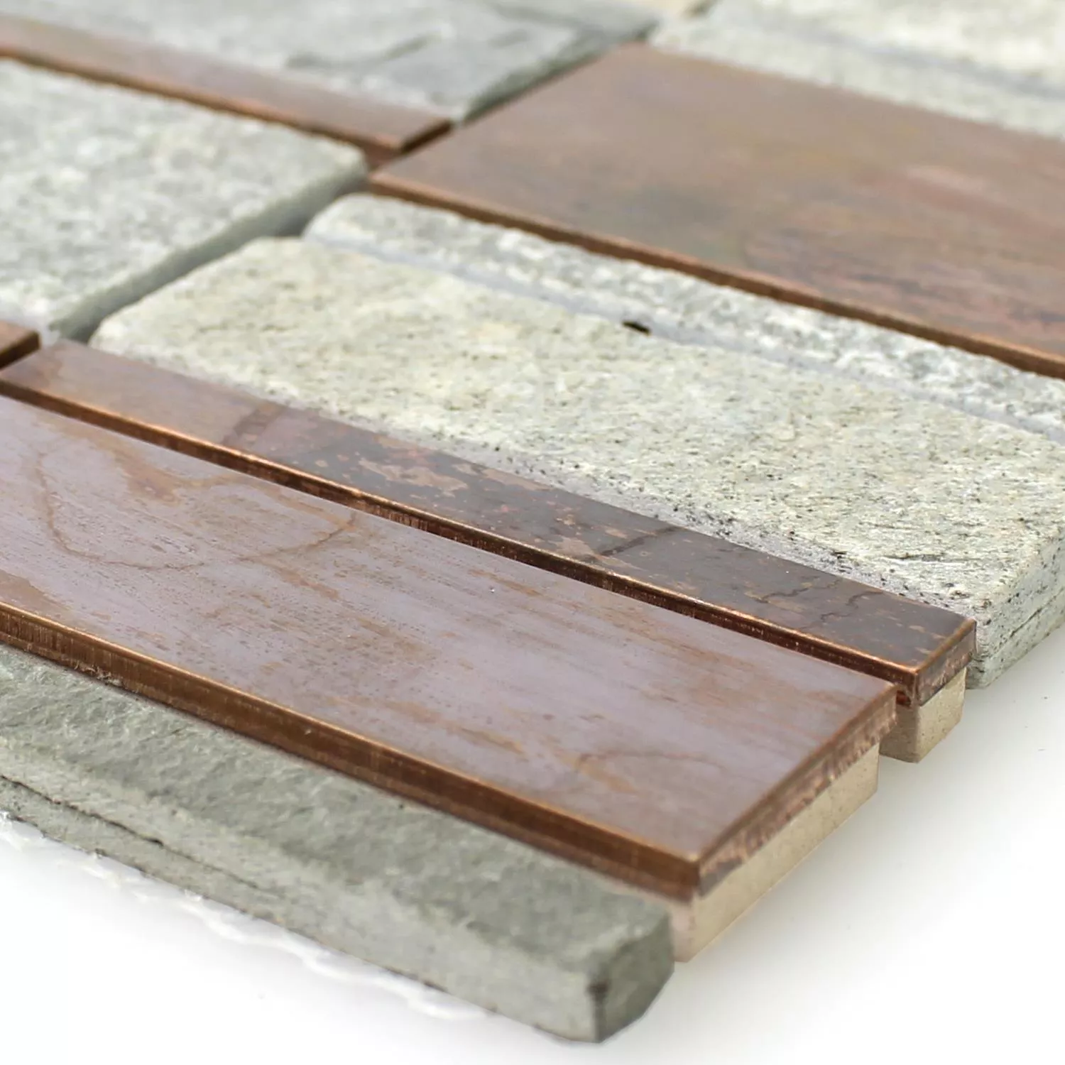 Mosaic Tiles Natural Stone Copper Mix Mosaic Tiles Natural Stone Copper Mix