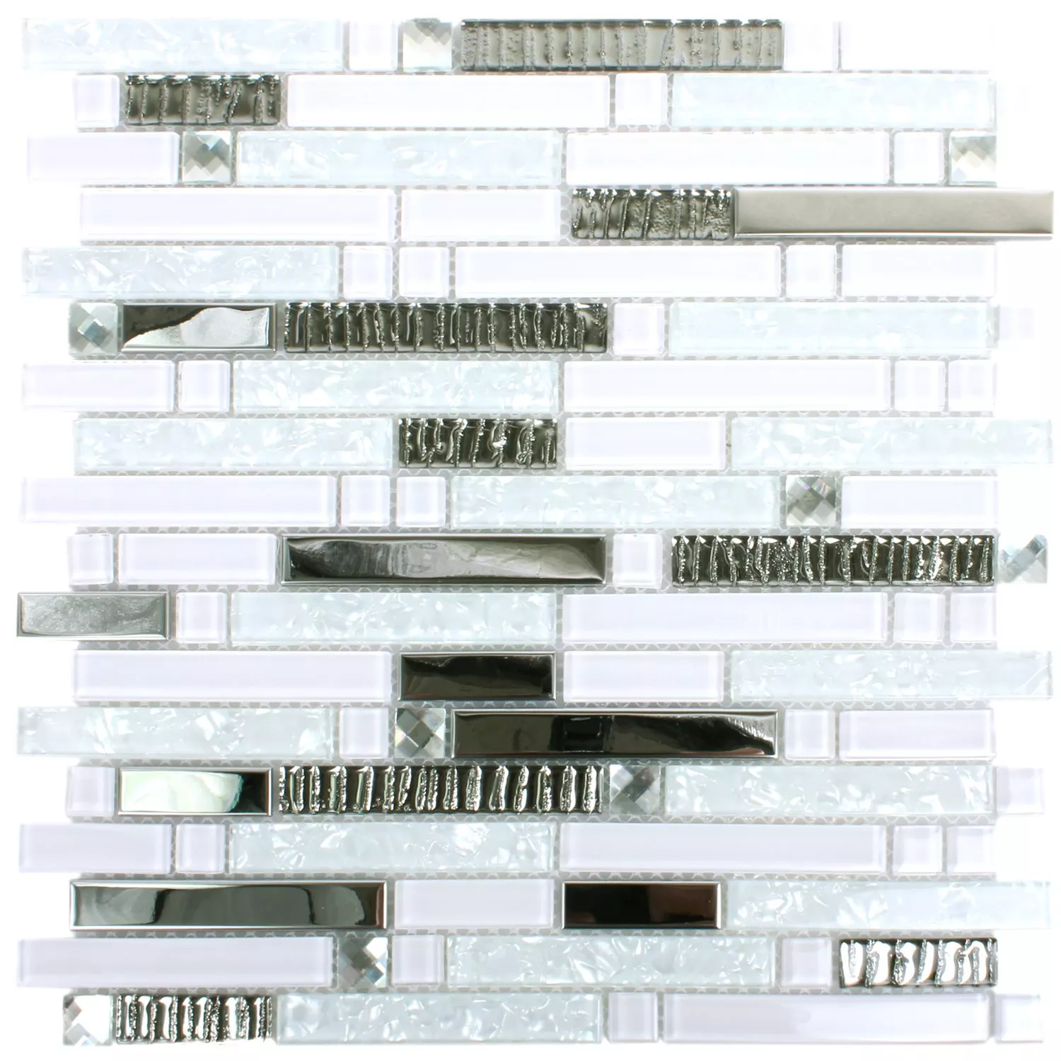 Sample Mosaic Tiles Admont White Diamant Pattern