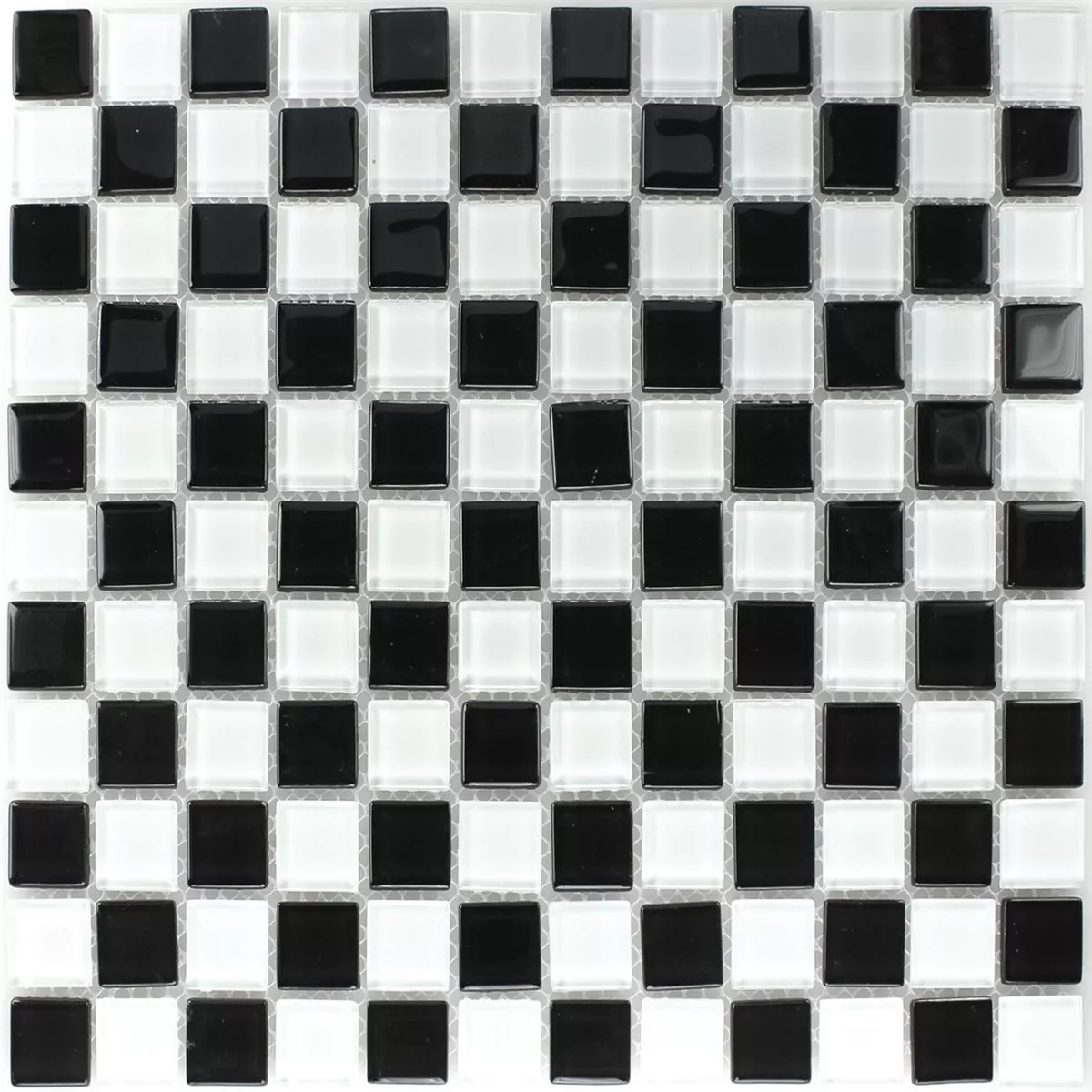 Sample Mosaic Tiles Glass Chess Board Black White