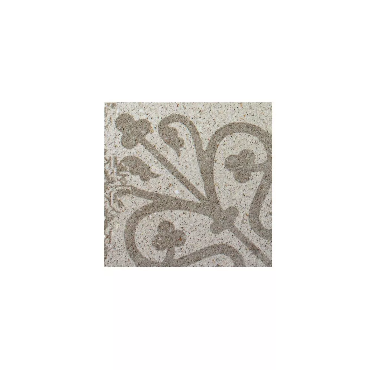 Sample Ceramic Mosaic Tiles Eylem Retro Optic Beige Q95