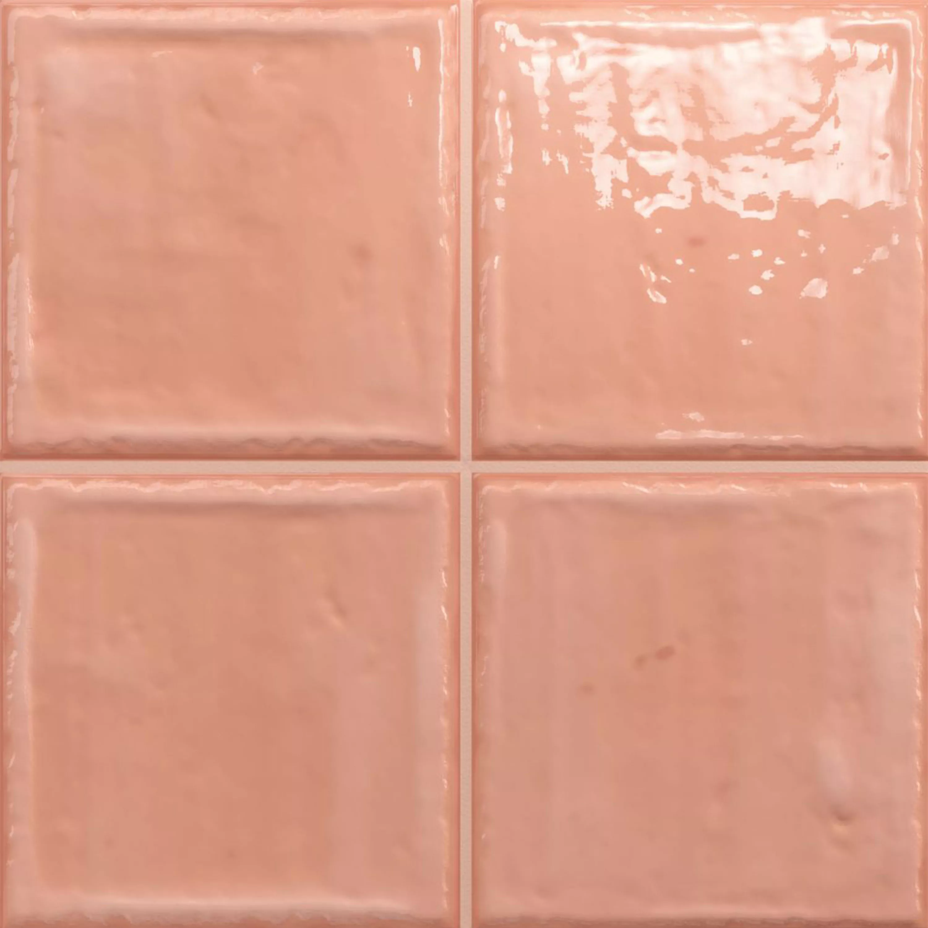 Sample Wall Tiles Verbania Glossy Waved Pink 20x20cm