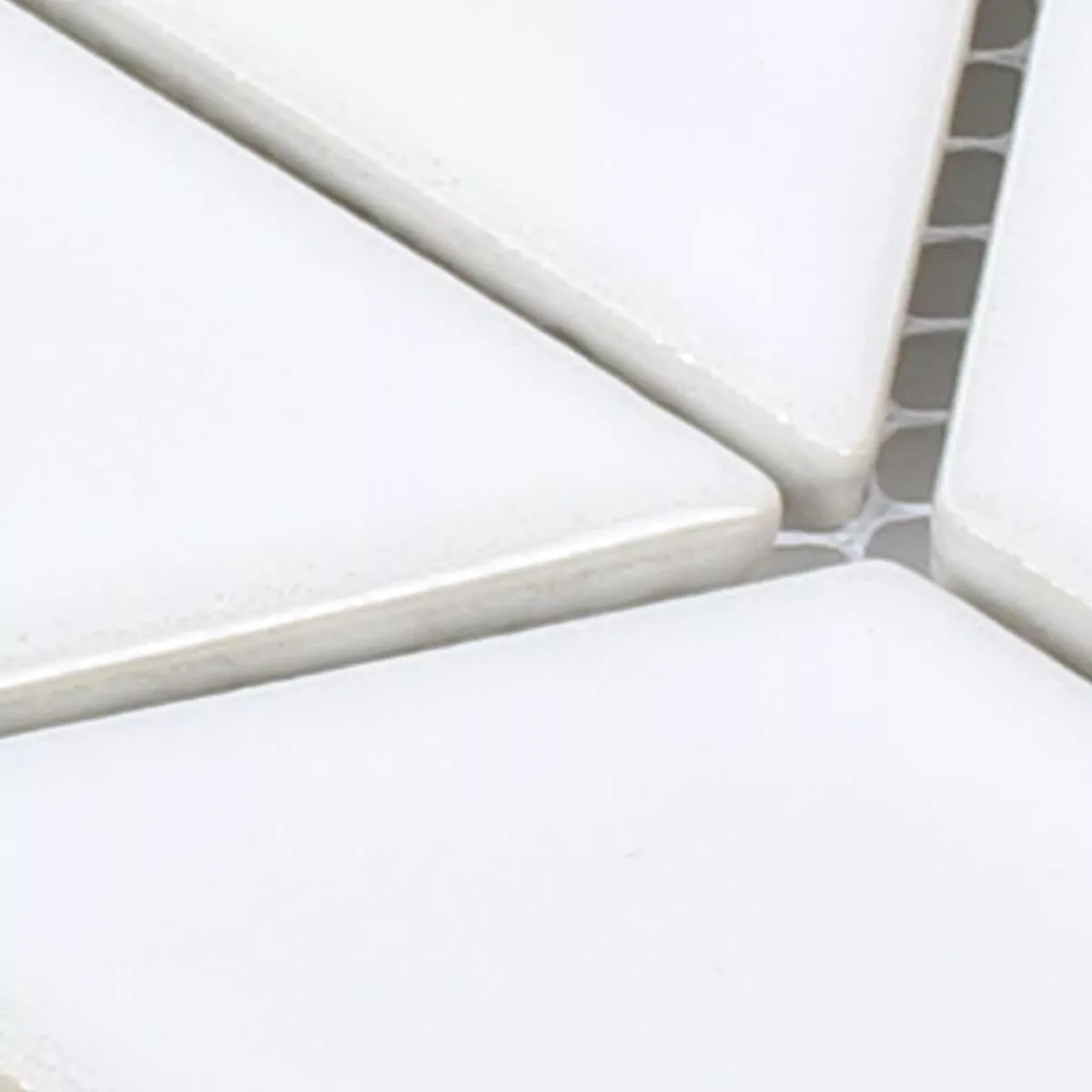 Sample Ceramic Mosaic Tiles Gadwall Wave White