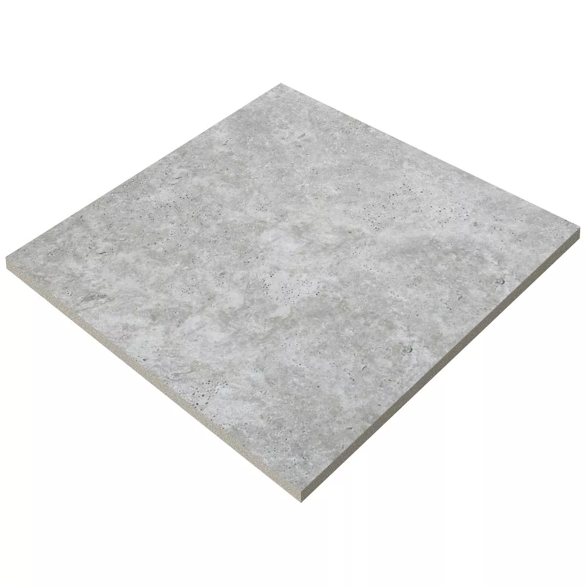 Terrace Tiles Porcelain Stoneware Osborne Silver 60x60x2 cm