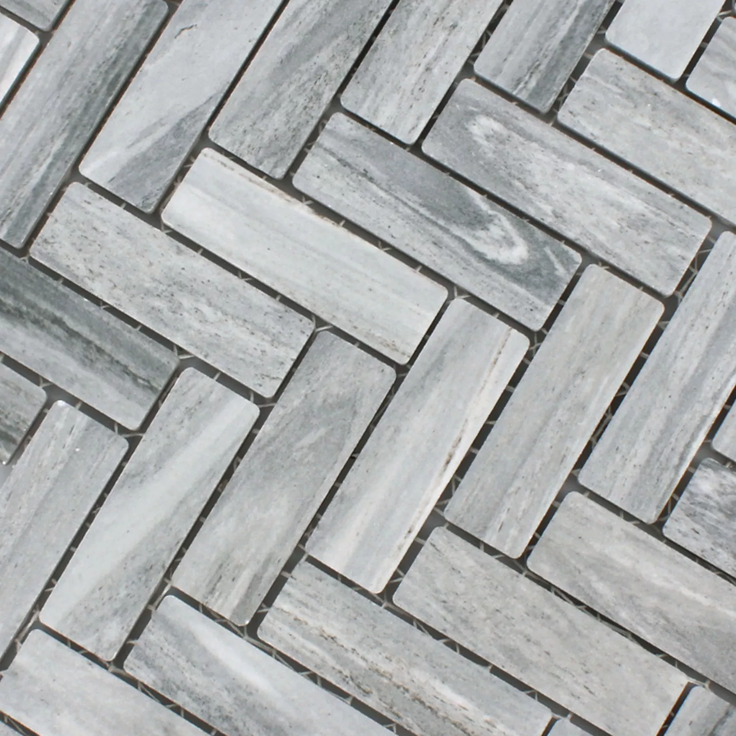 Sample Mosaic Tiles Ceramic Rotilia Stone Optic Grey