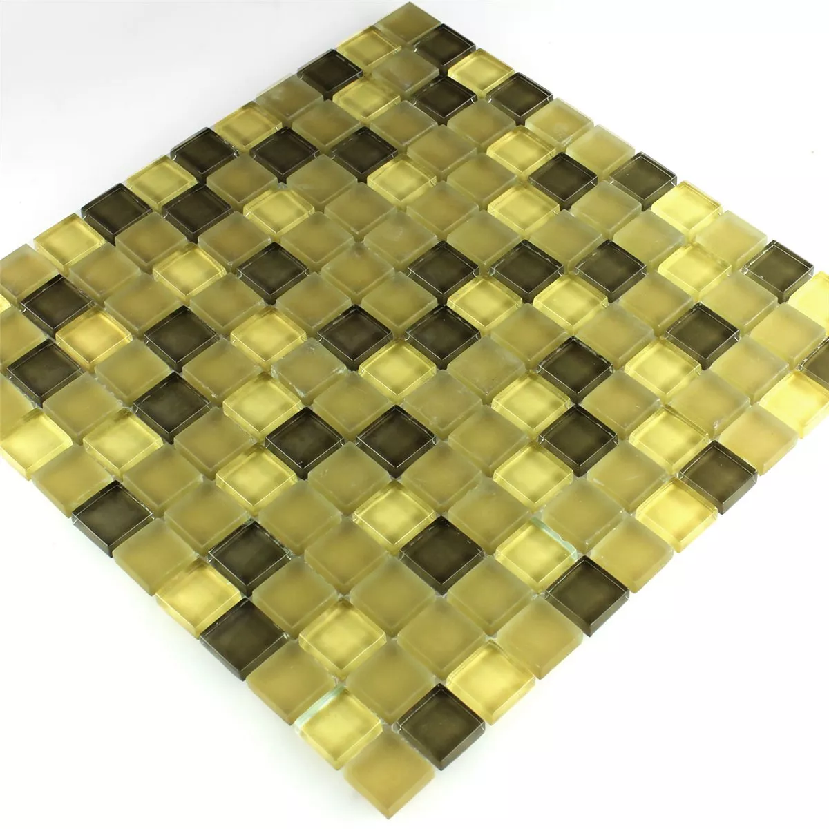 Sample Mosaic Tiles Glass Yellow 