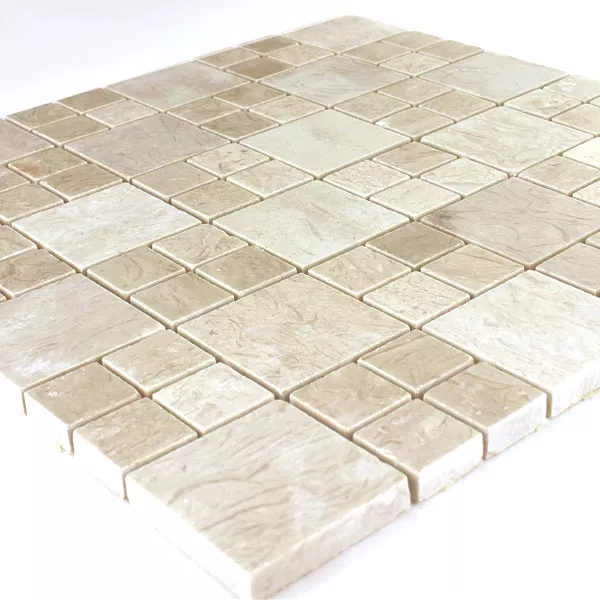 Mosaic Tiles Marble Elegance Beige Polished