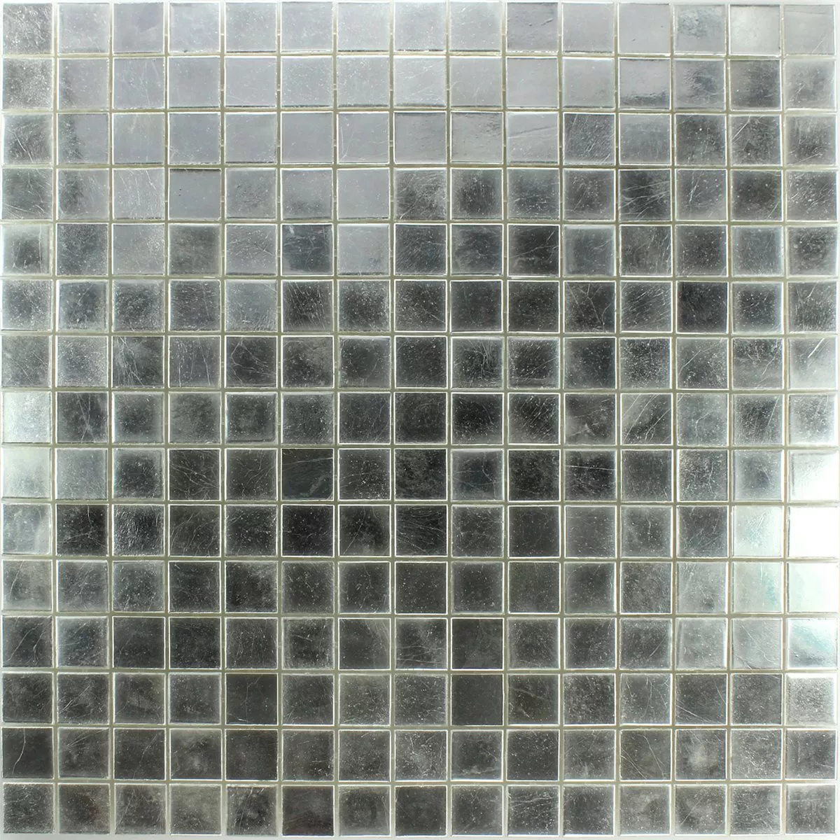 Mosaic  Tiles Trend-Vi Glass White Gold 24 Karat 1x1cm
