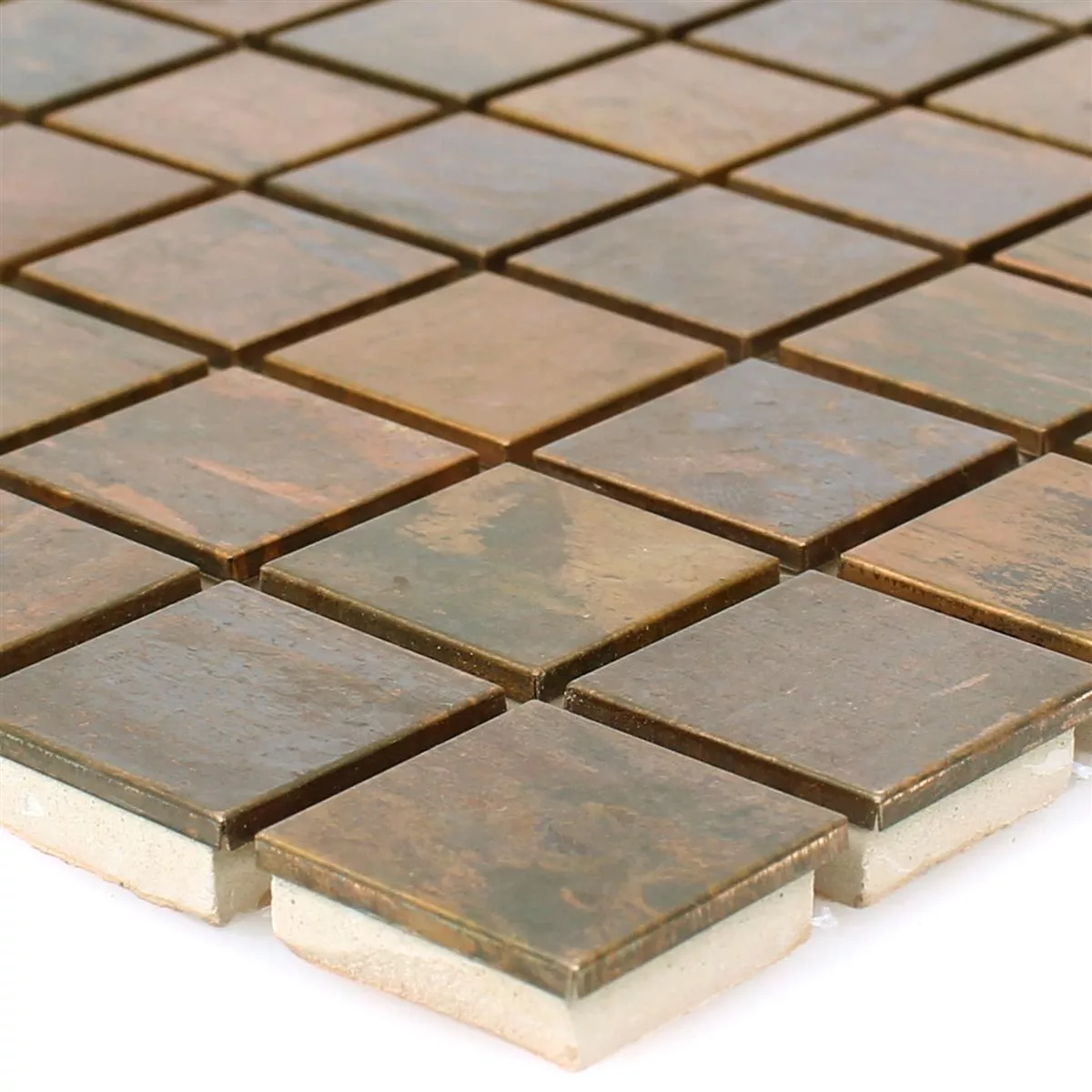 Metal Copper Mosaic Tiles Myron Square