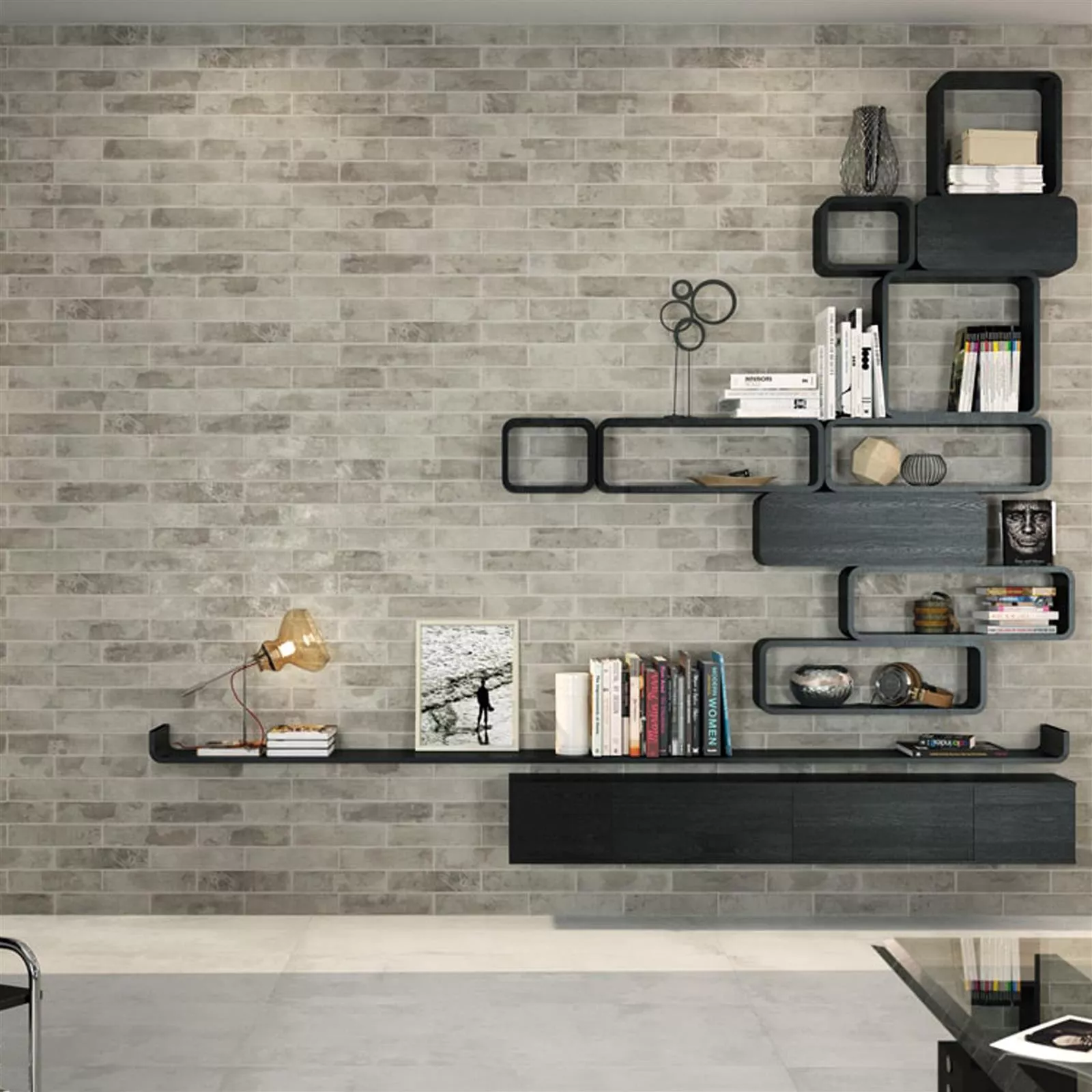 Wall Tiles Herzog Mat 7x28cm Silver