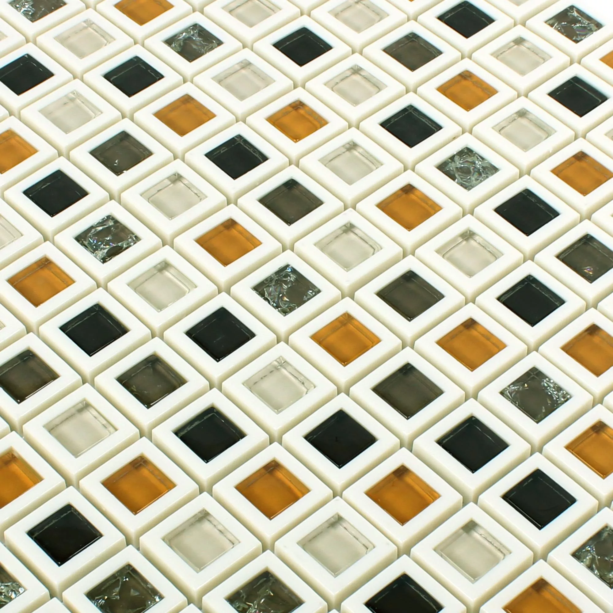 Glass Plastic Mosaic Anatolia Brown