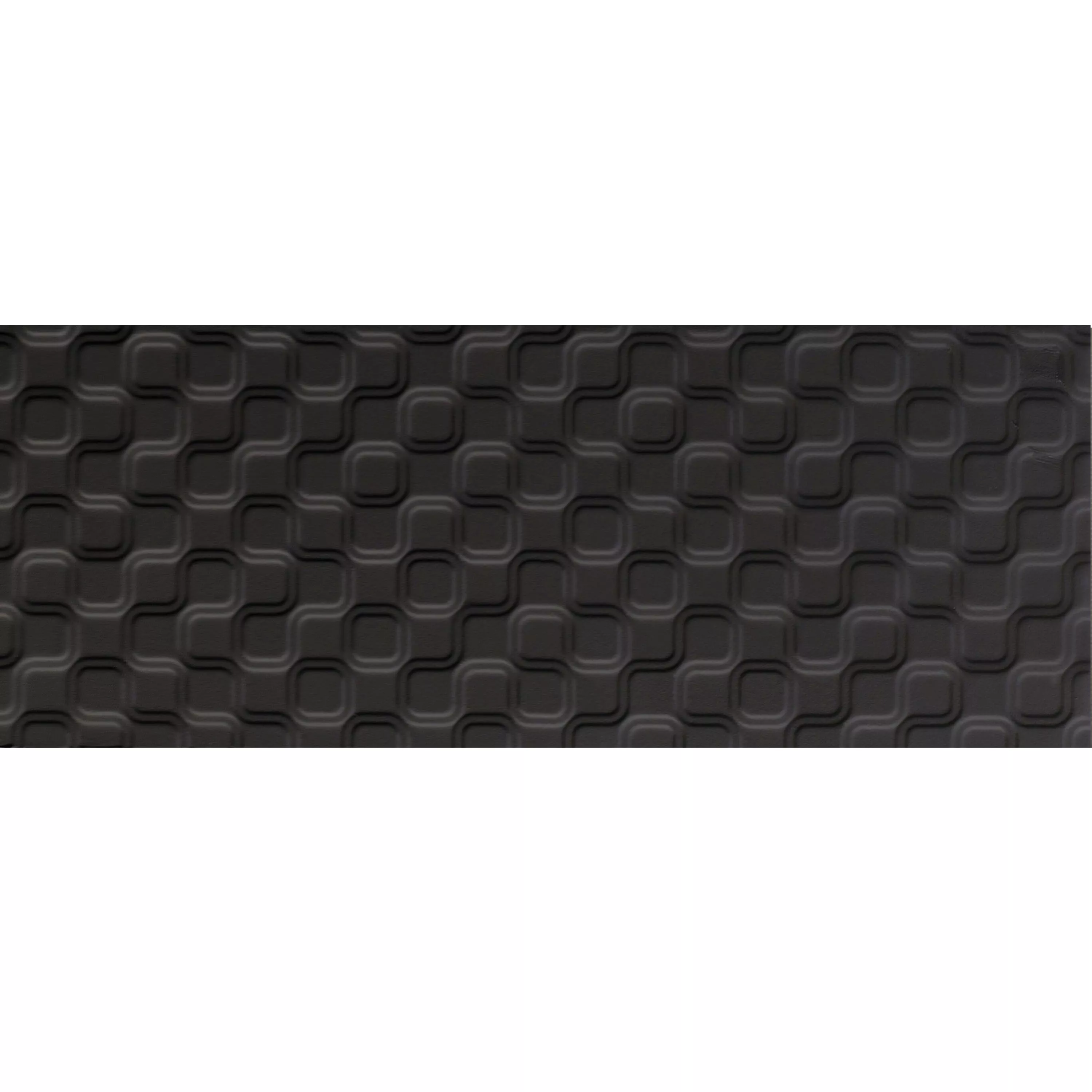 Wall Tiles Swissland Nano Mat 15x40cm Black