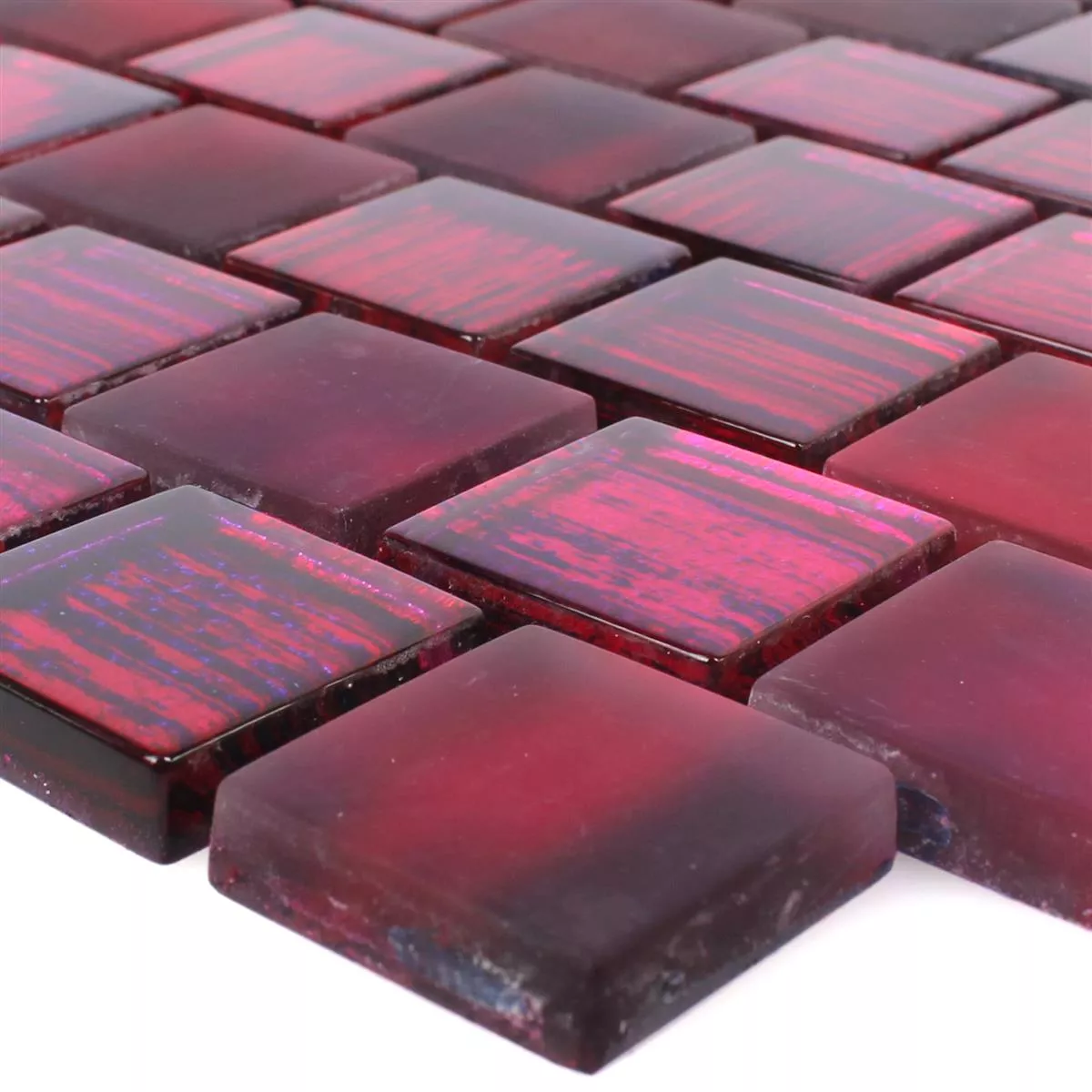 Sample Glass Mosaic Tiles Lanzarote Pink