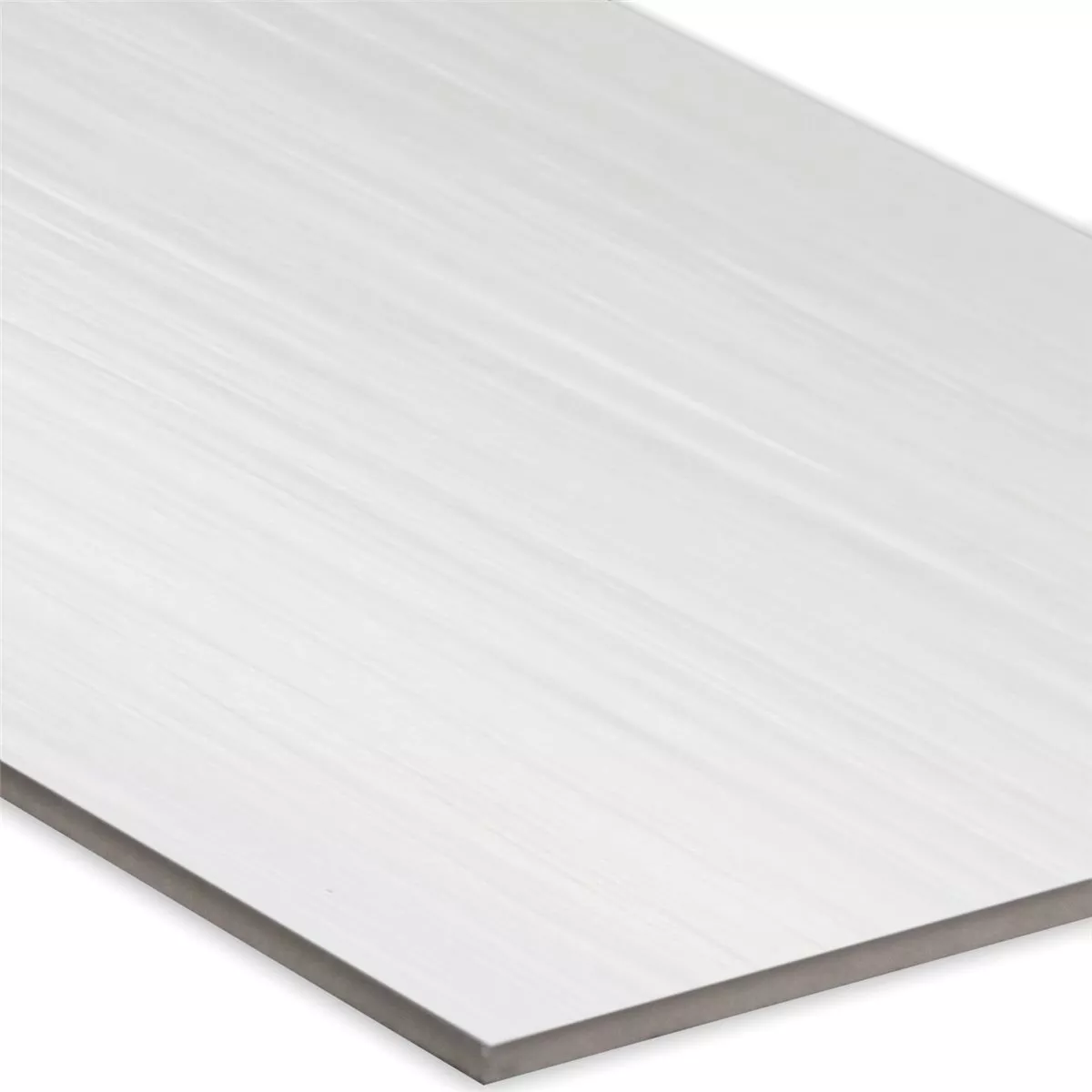 Wall Tiles Striped White Mat 20x60cm