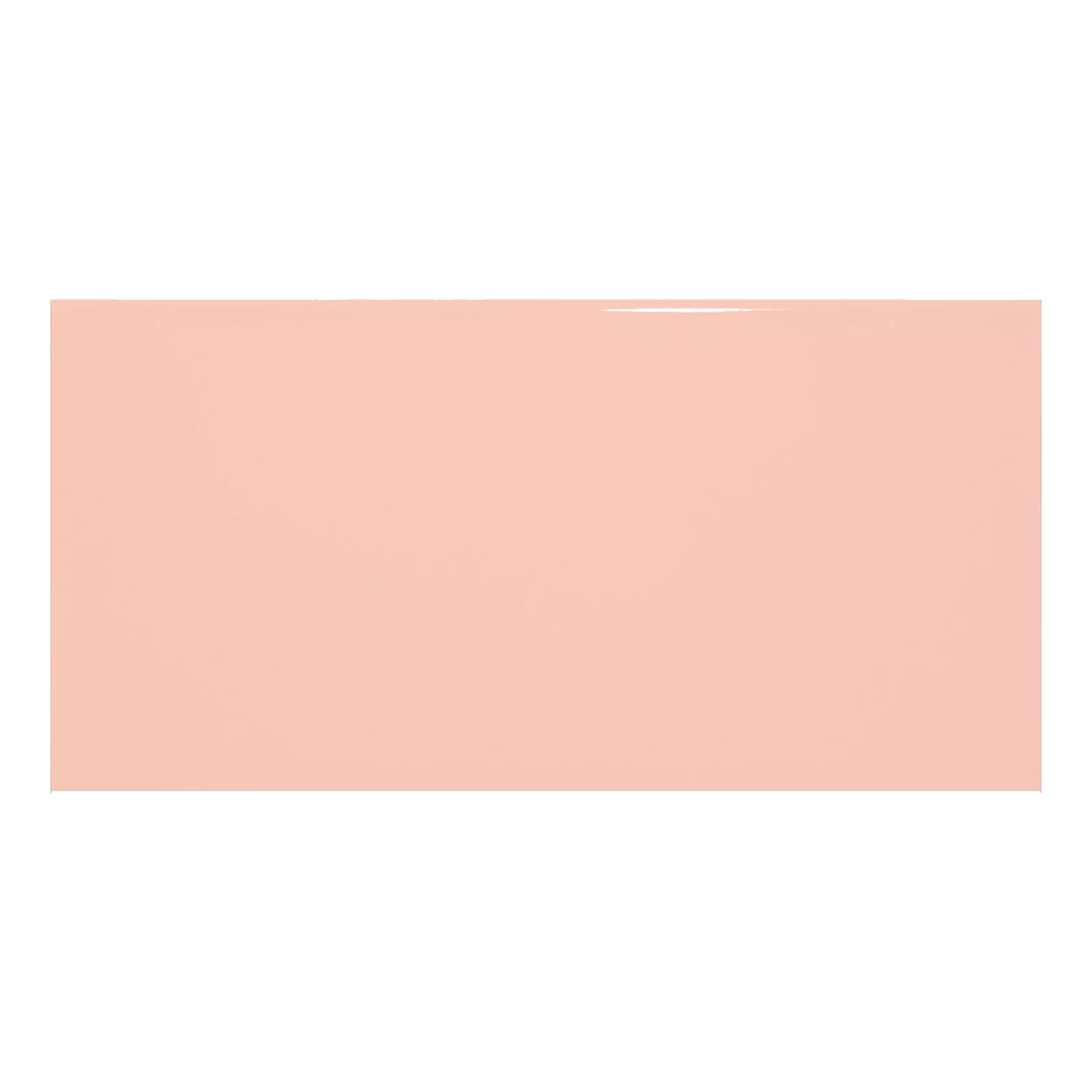 Metro tile Orange Glossy 7,5x15 cm Without Facet Vivid Salmon