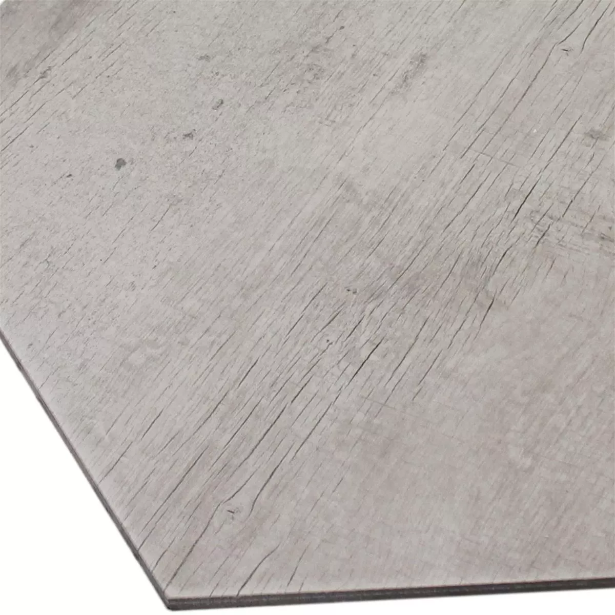 Floor Tiles Lonicera Wood Optic Hexagon Grey 52x60cm