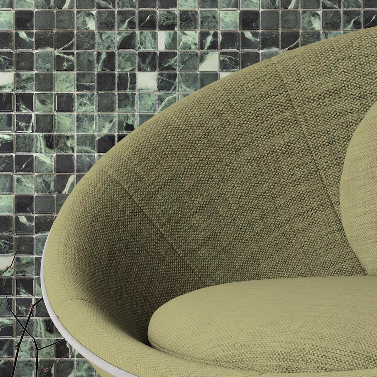 Ceramic Mosaic Tiles Genova Verde Green