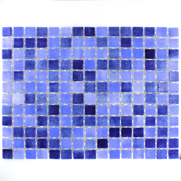 Sample Glass Swimming Pool Mosaic  Blue Mix