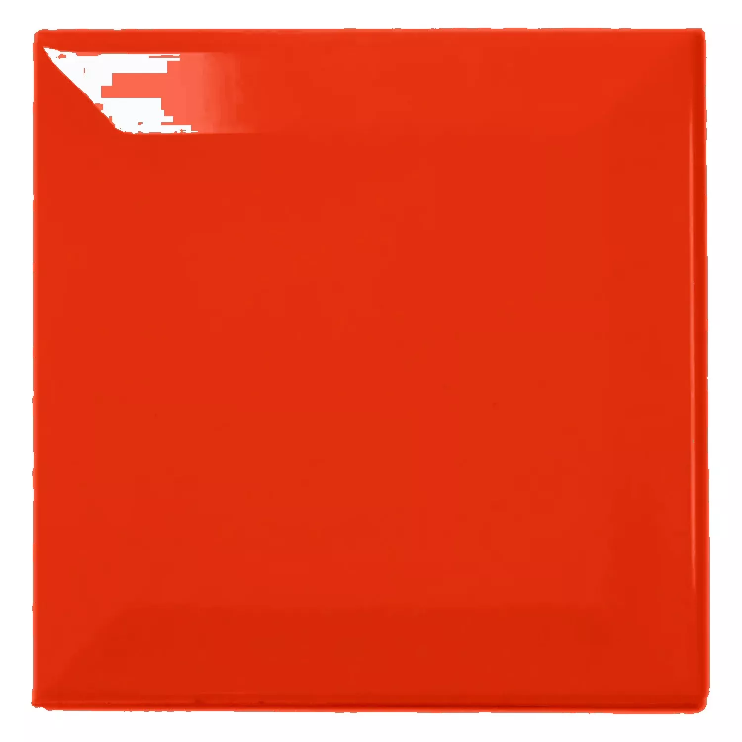 Metro tile Red Glossy 10x10 cm Facet Catarina Rojo