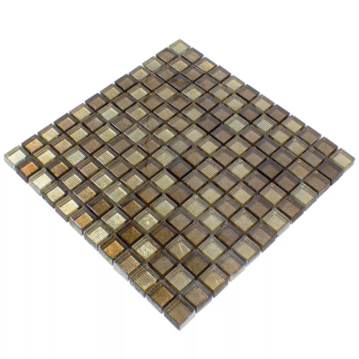 Glass Mosaic Tiles Tyson Structured Bronze