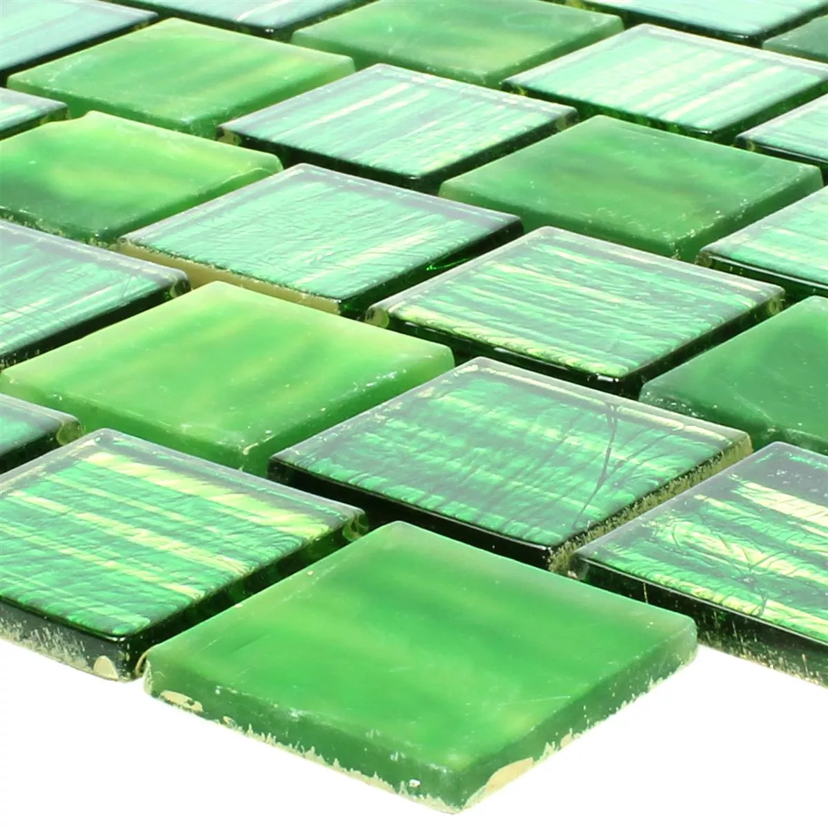 Glass Mosaic Lanzarote Green Slim