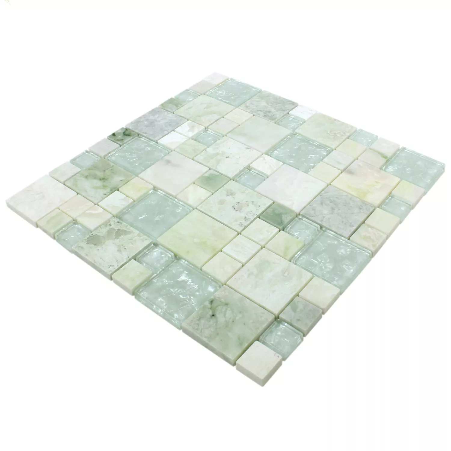Sample Mosaic Tiles Onyx Larinera Green Gold Mix