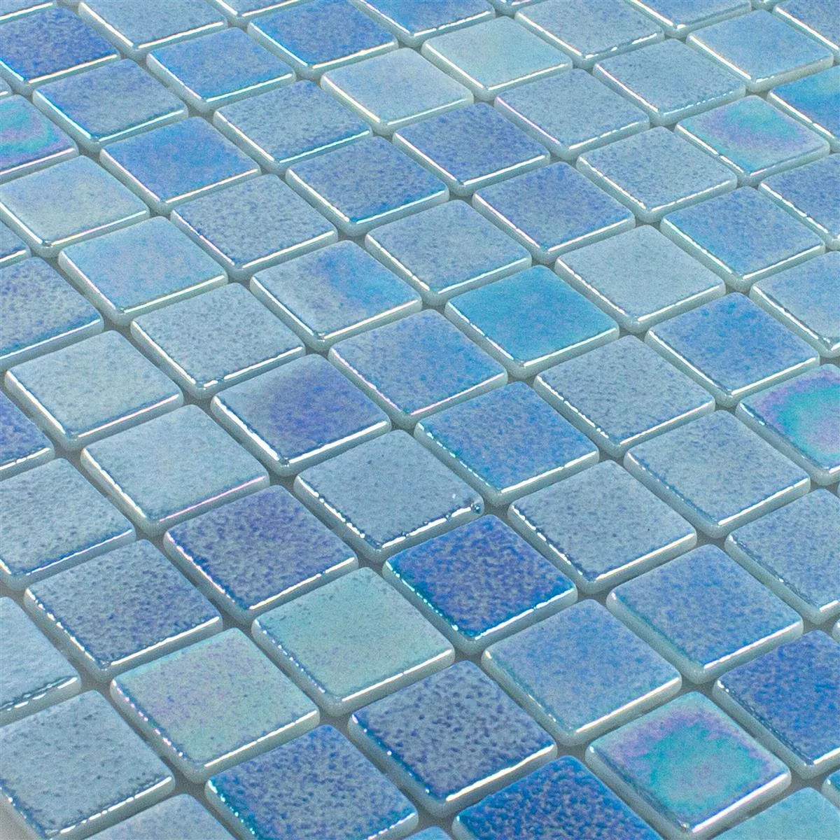 Sample Glass Swimming Pool Mosaic McNeal Light Blue 25