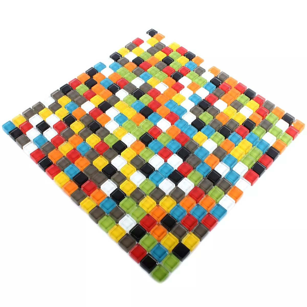 Sample Glass Mosaic Tiles Nostalgie Colored Mix