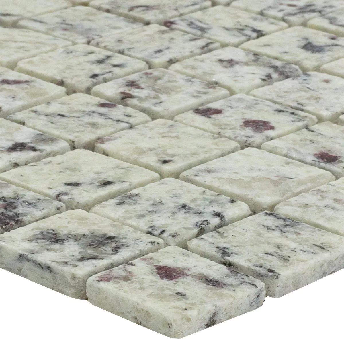 Mosaic Tiles Granit 23x23x8mm Kashmir White