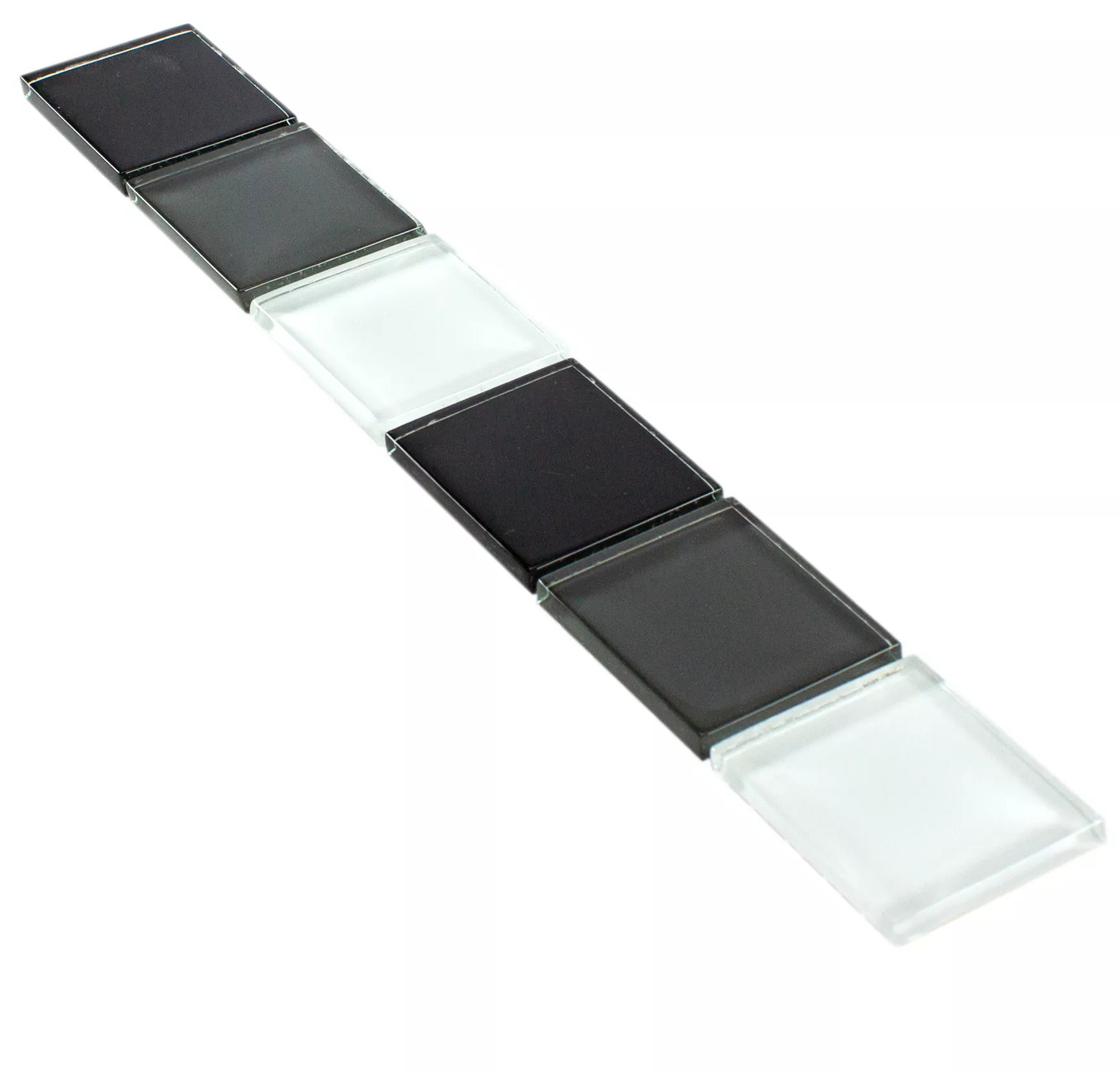 Glass Tiles Border Exira Black Blanc Grey Glass Tiles Border Exira Black Blanc Grey