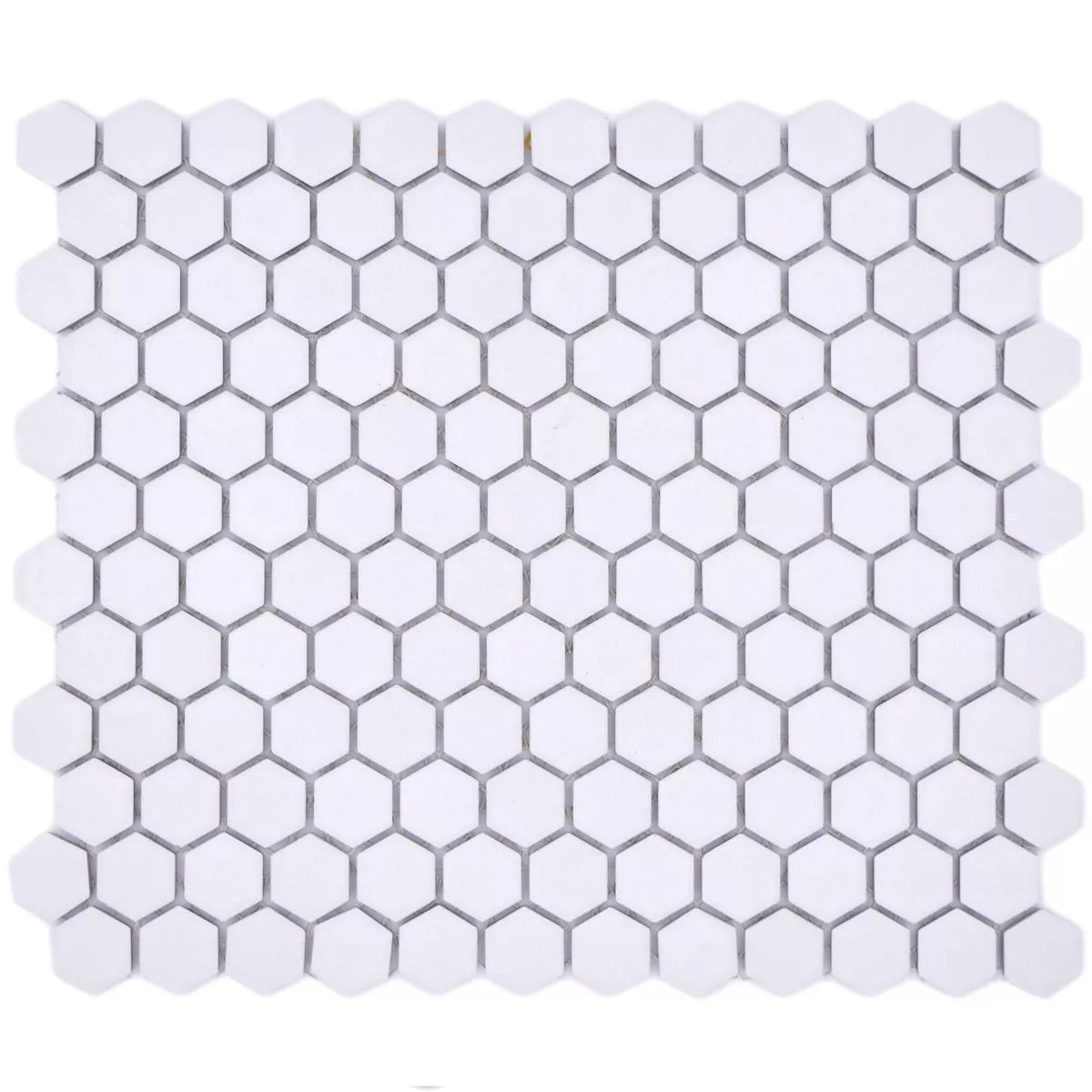 Sample Ceramic Mosaic Bismarck R10B Hexagon White H23