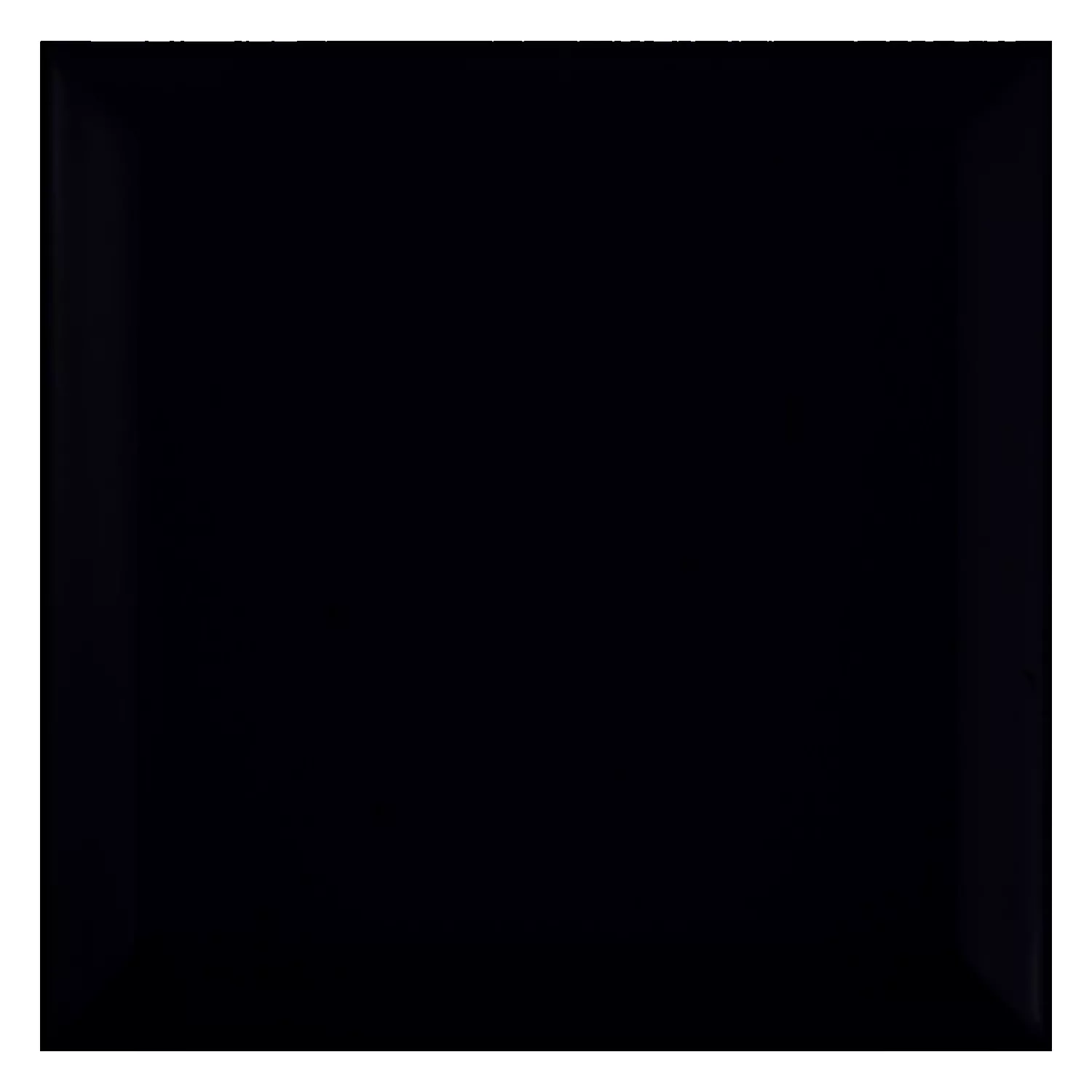 Metro tile Black Mat 15x15 cm Facet Eris Negro