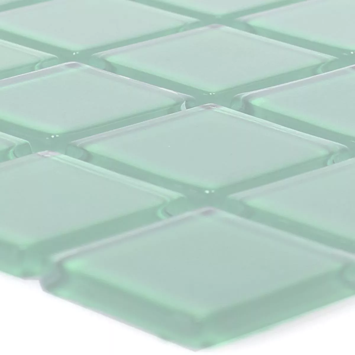 Sample Glass Mosaic Tiles Florida Light Green