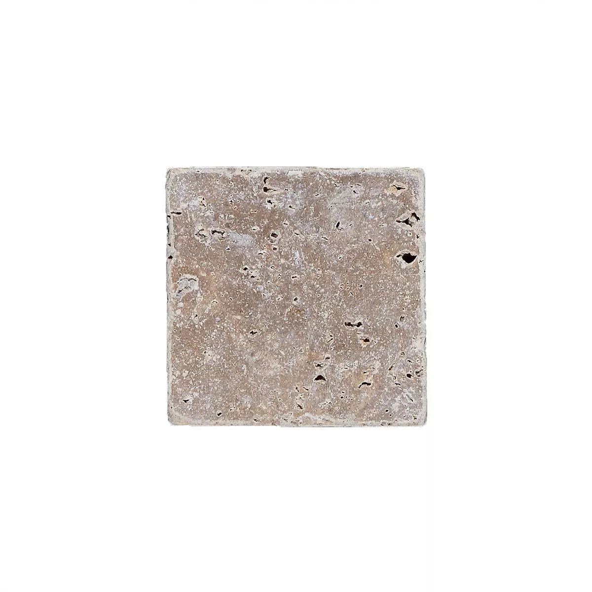 Sample Natural Stone Tiles Travertine Patara Noce 10x10cm