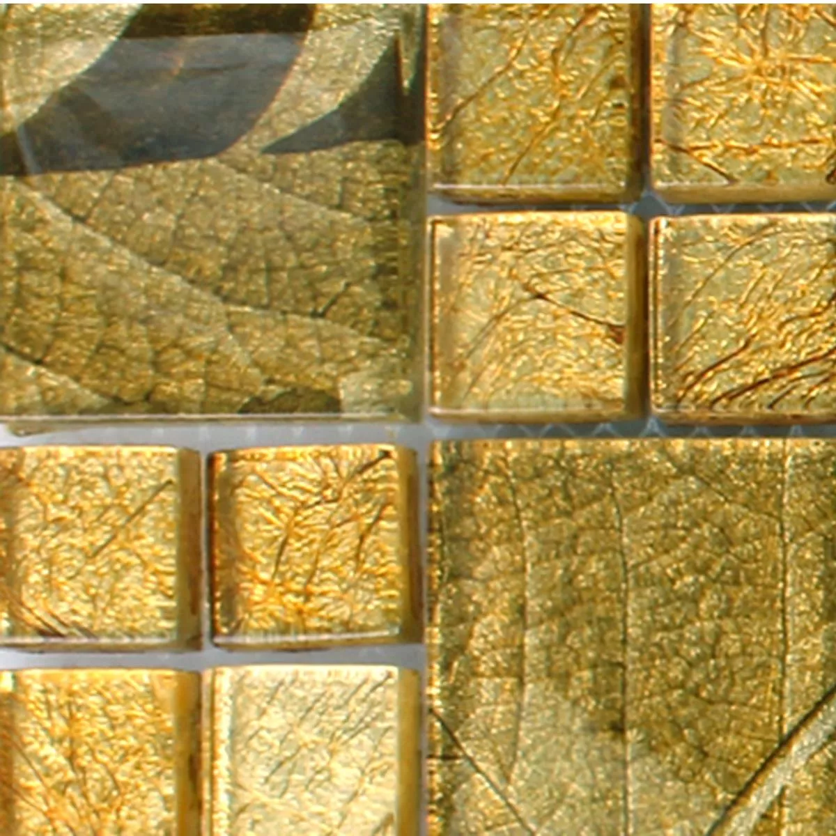 Sample Mosaic Tiles Firebird Gold