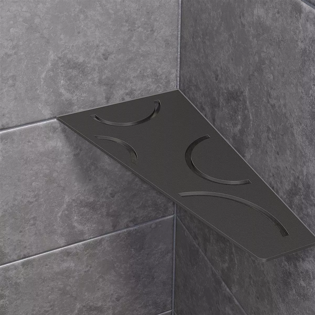 Wall shelf shower shelf Schlüter 4eck 15,4x29,5cm Curve Anthracite