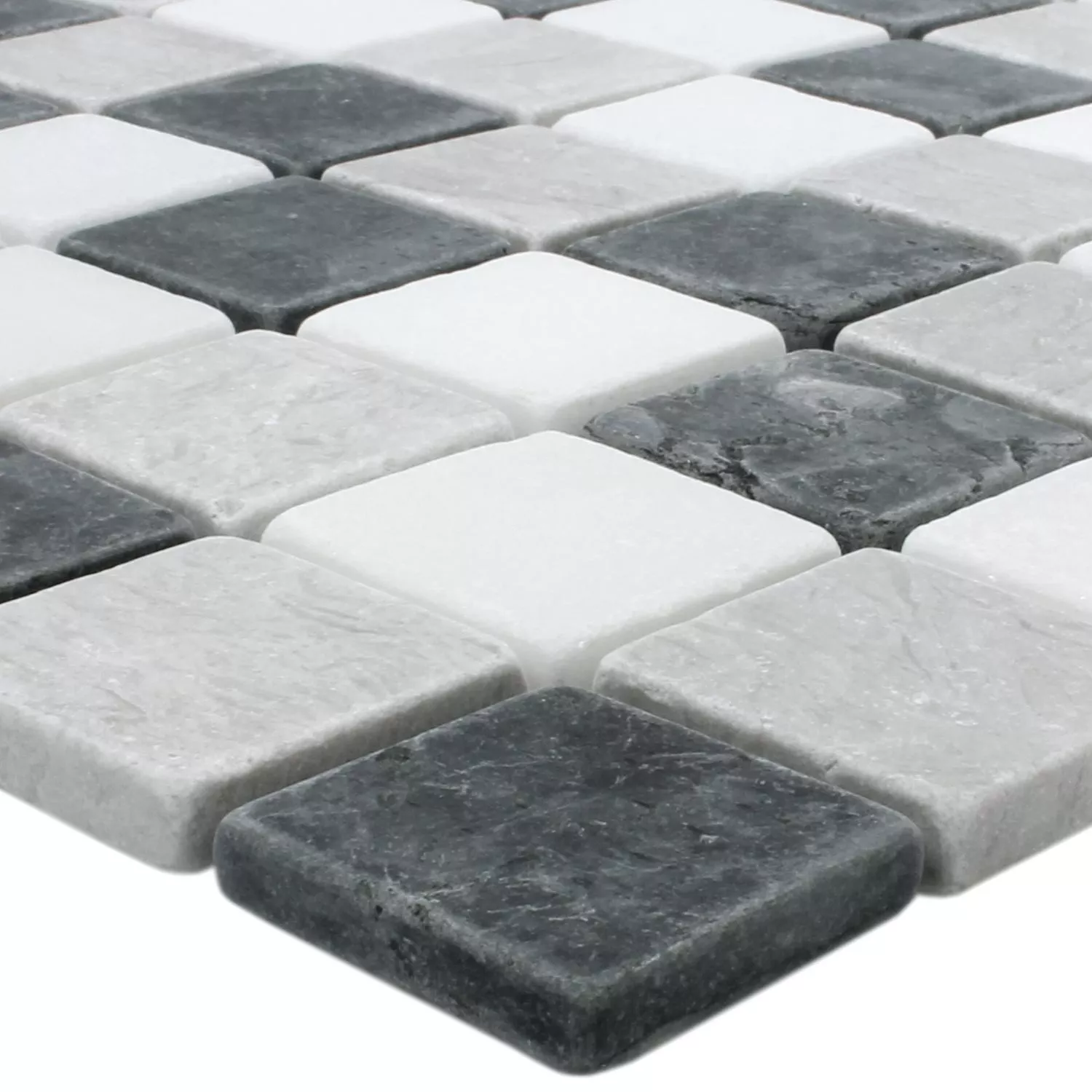 Sample Mosaic Tiles Neutro Botticino Grey Mix