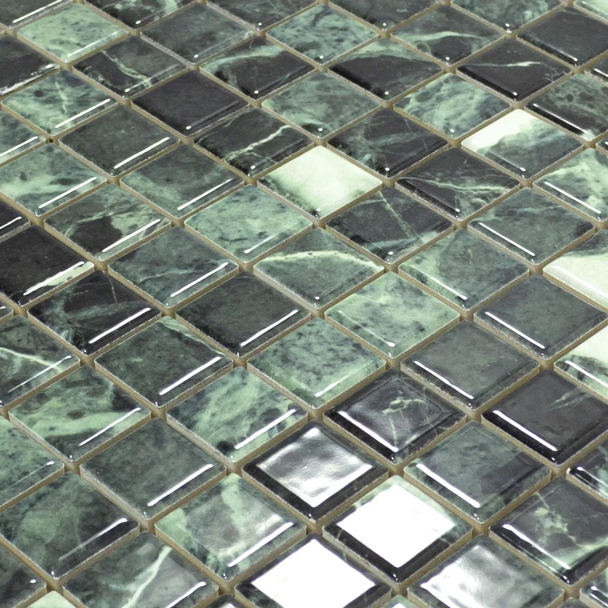 Ceramic Mosaic Tiles Genova Verde Green