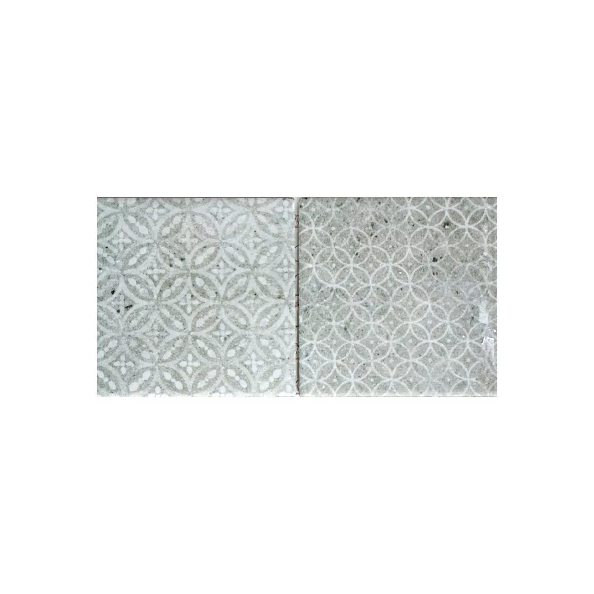 Sample Ceramic Mosaic Tiles Campeche Cement Optic Grey